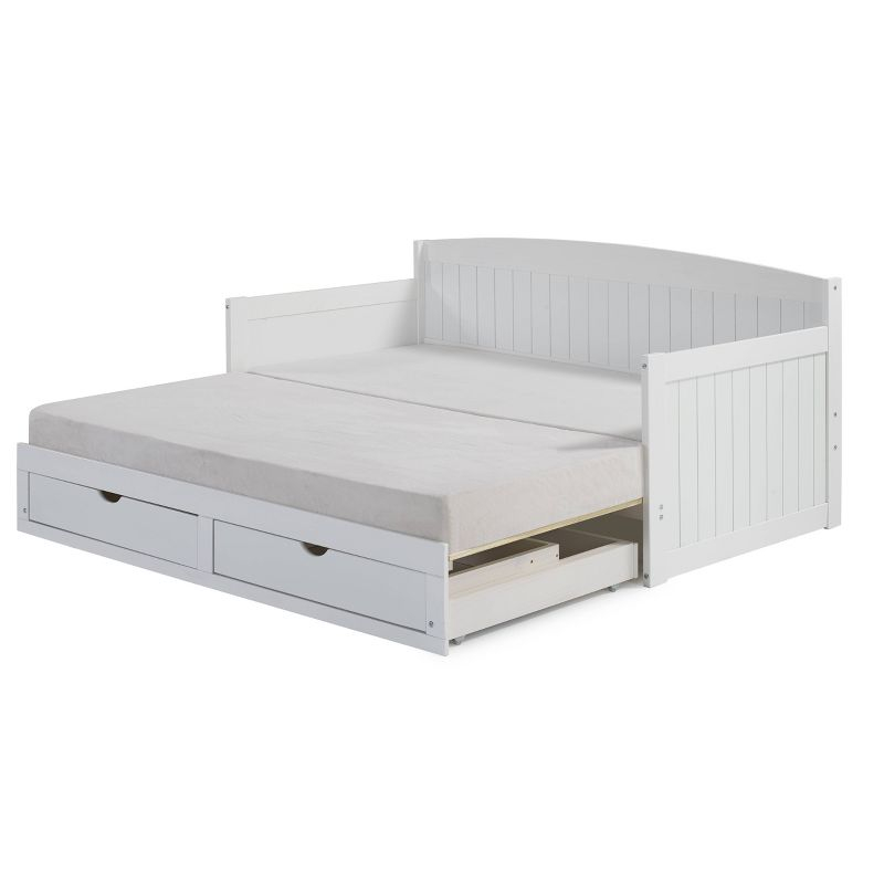 Alaterre Furniture King Harmony Kids' Daybed with Conversion White