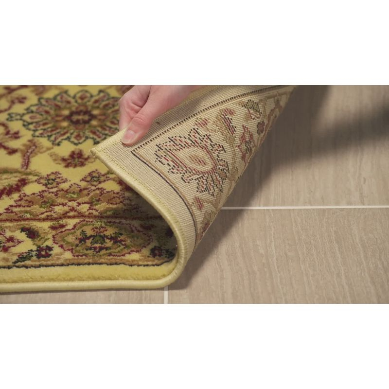 Lyndhurst LNH216 Power Loomed Area Rug - Ivory/Ivory - 6'x6' - Safavieh.