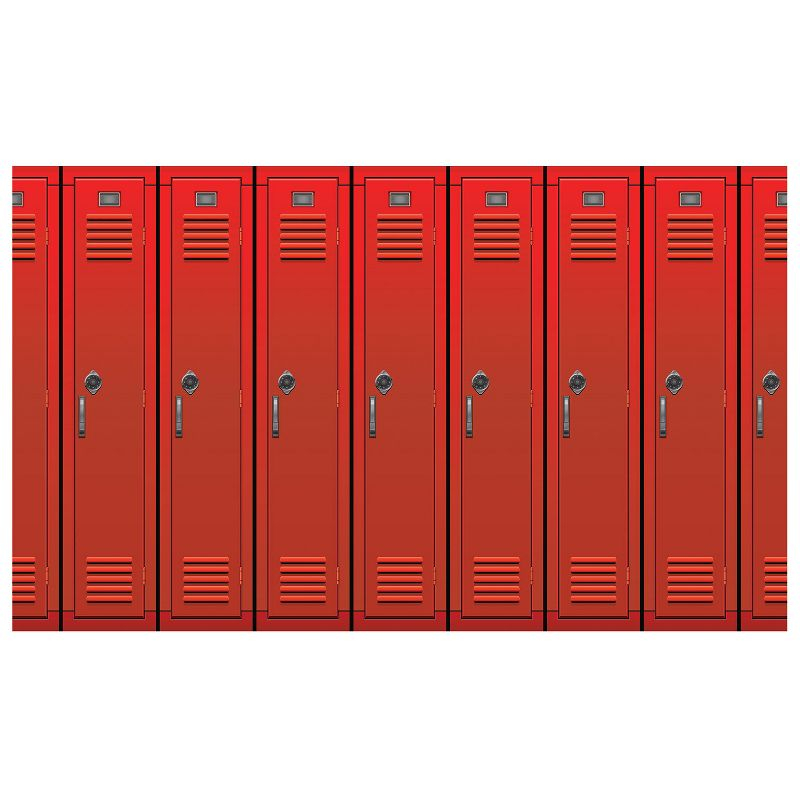 Beistle Lockers Backdrop, 4' x 30', (1/Pkg) Multicolored