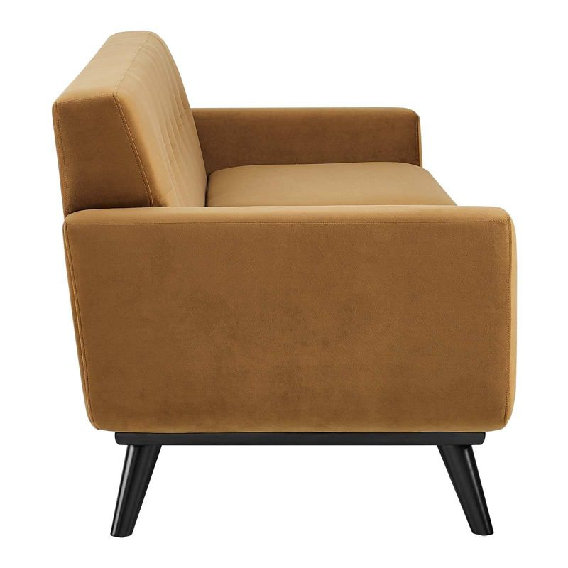 Engage Performance Velvet Sofa Cognac - Modway
