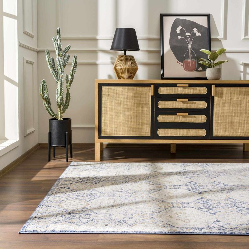 Hauteloom Rectangle Area Rug   Navy
