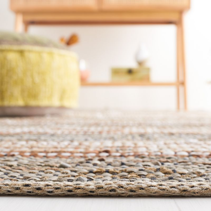 Vintage Leather VTL204 Hand Woven Area Rug - Beige/Natural - 6'x6' - Safavieh.