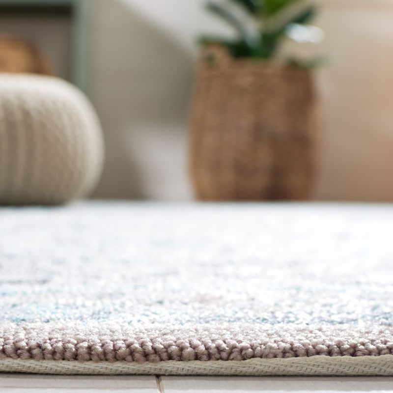 Four Seasons FRS485 Hand Hooked Area Rug - Mint/Aqua - 6'x9' - Safavieh.