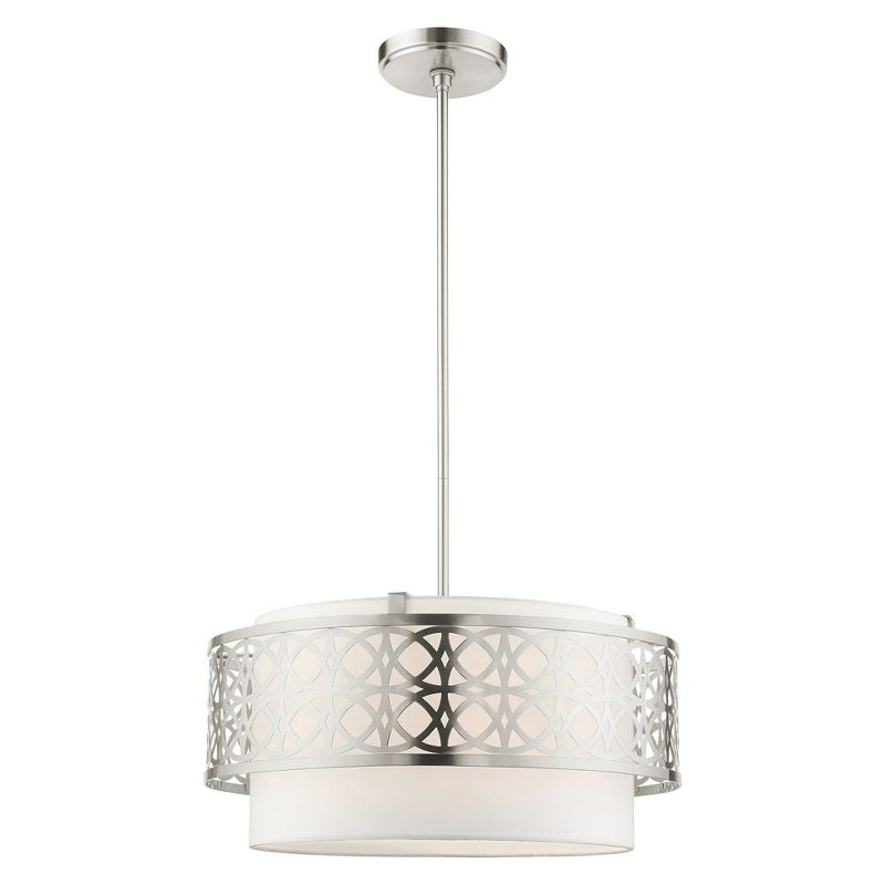 Livex Lighting Calinda 4 - Light Pendant in  Brushed Nickel