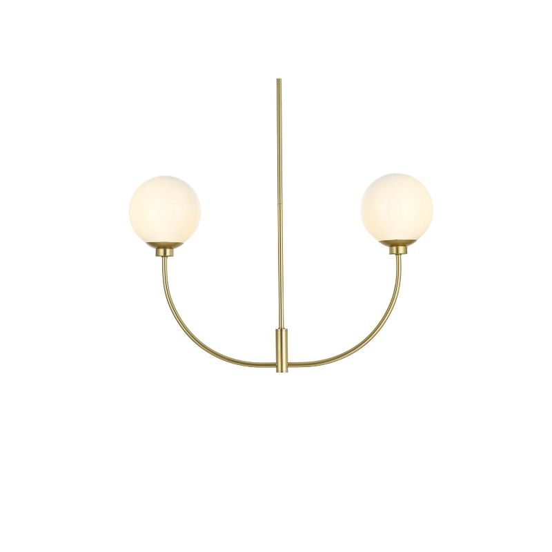 Elegant Lighting Nyomi 36-Inch Chrome Chandelier with Sleek Form