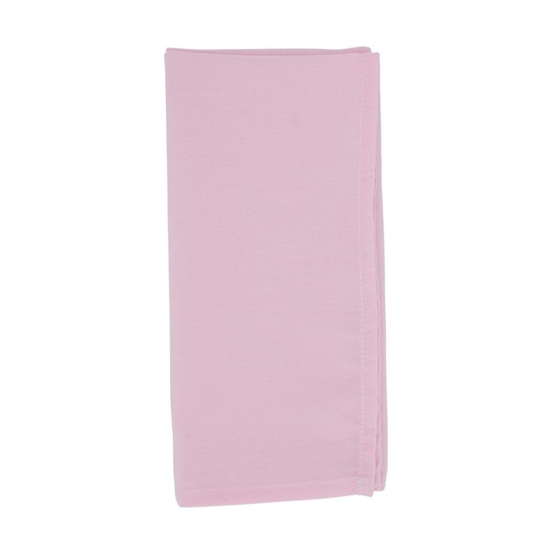 Saro Lifestyle Everyday Cloth Table Napkins (Set of 12), Pink, 20" x 20"
