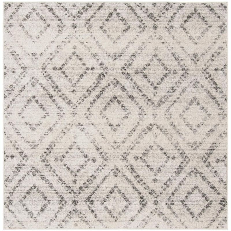 Adirondack ADR131 Machine Made Indoor Area Rug - Light Grey/Grey - 8'x8' - Safavieh