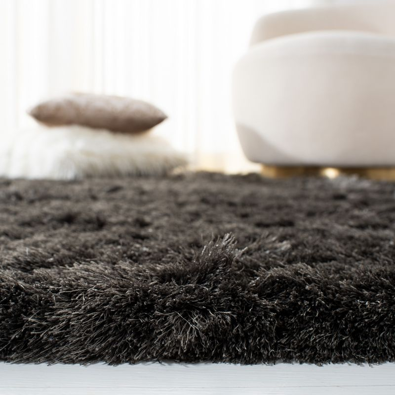 Shag SG511 Hand Tufted Area Rug - Titanium - 5'x5' - Safavieh.