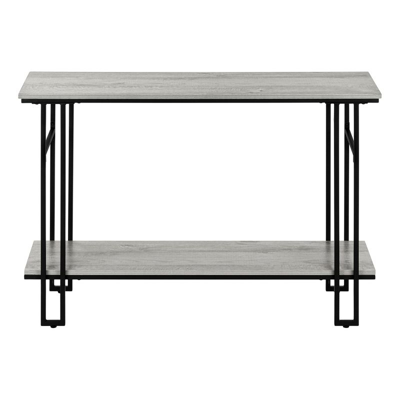 Monarch Specialties ACCENT TABLE - 48"L / GREY / BLACK METAL HALL CONSOLE