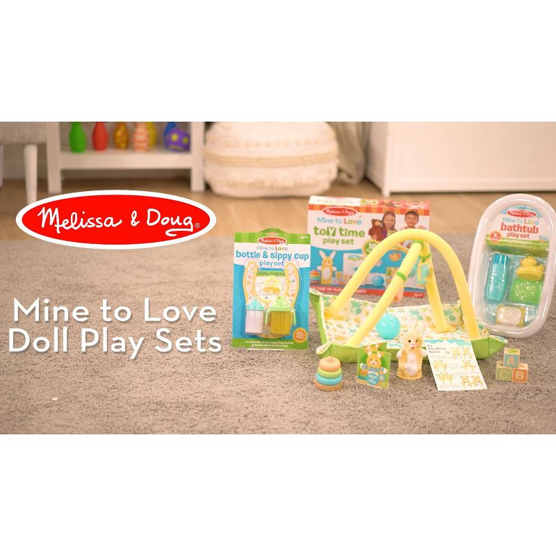 Melissa & Doug Mine to Love Baby Care Activity Center for Dolls - Kitchen, Nursery, Bathing-Changing