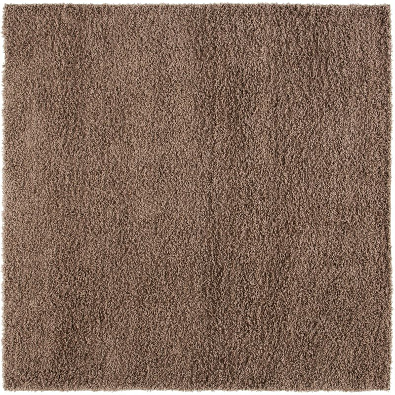 Athens Shag SGA119 Power Loomed Area Rug - Taupe - 6'7"x6'7" - Safavieh.