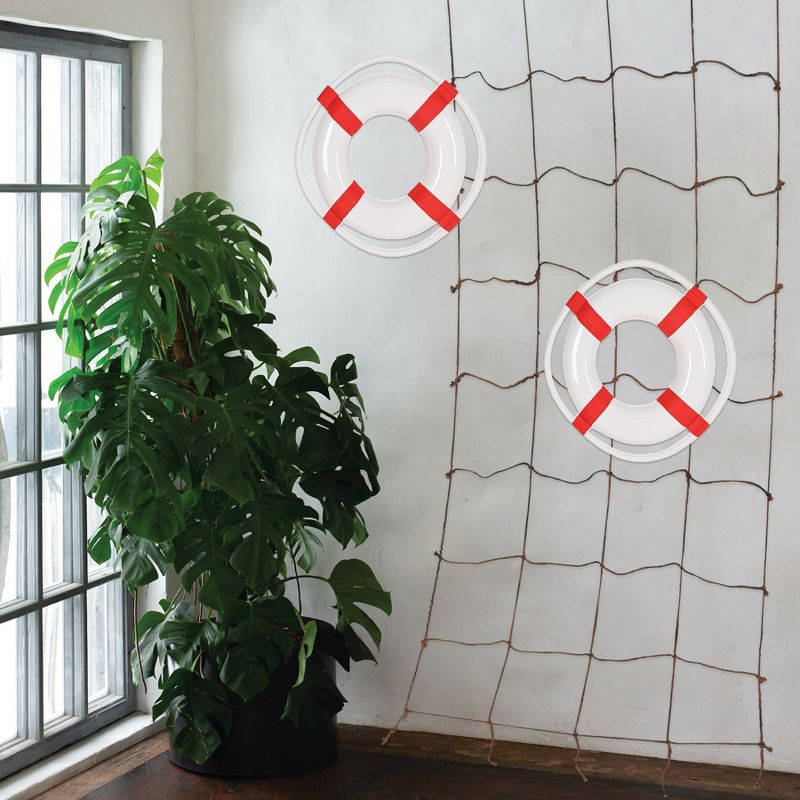 Beistle Plastic Life Preserver, 23", (24/Pkg) Multicolored