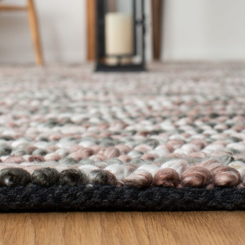 Antiquity AT551 Handmade Tufted Area Rug - Brown/Ivory - 4' X 6' - Safavieh