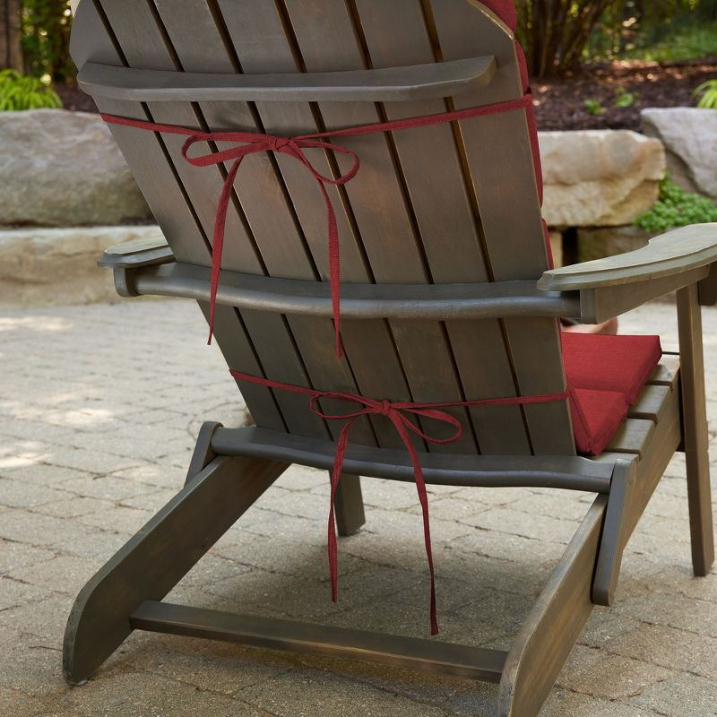 ARDEN Outdoor Foam Adirondack Cushion, Set of 2, 21.5 x 19, Water repellent, Fade Resistant, Foam Cushion for Adirondack Chairs 21.5 x 19