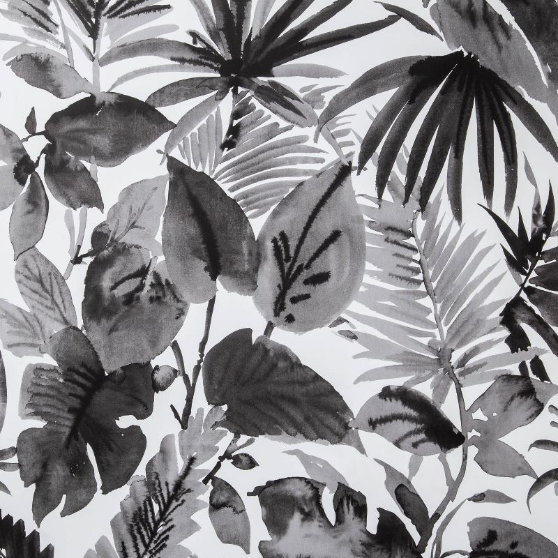 Tropical Leaves Peel & Stick Wallpaper Black/White - Opalhouse™: Removable Vinyl, Botanical Leaf Pattern, 27.5 Sq Ft Coverage