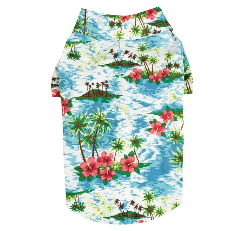 Casual Canine Pet Supplies Camp pet shirts, Blue, Small Medium US