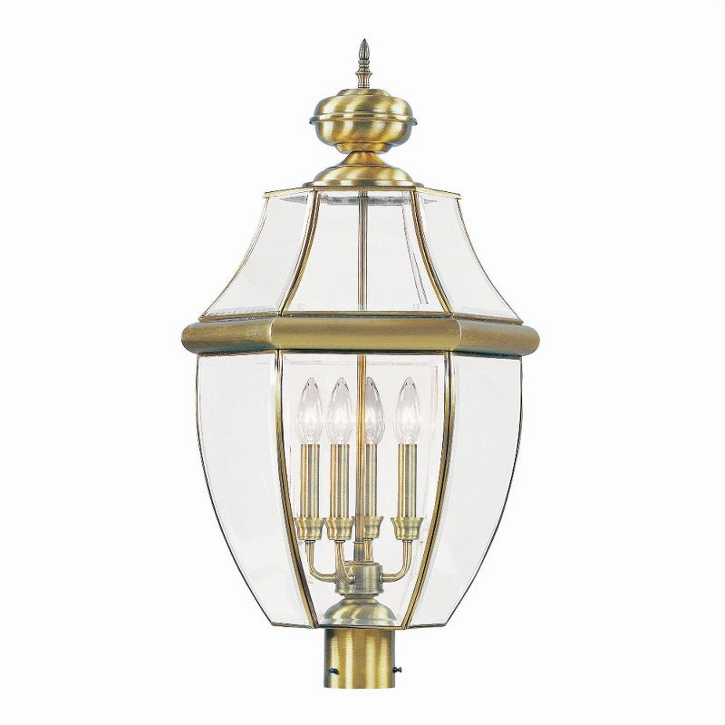 Livex Lighting Monterey 4 - Light Lantern in  Antique Brass