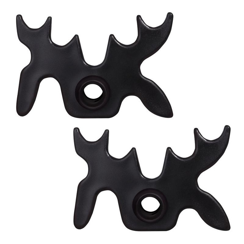 GSE Plastic Slip-On Billiard Cue Bridge Head – Moosehead Design, Universal Fit, Pool Billiard Accessories (2-Pack)