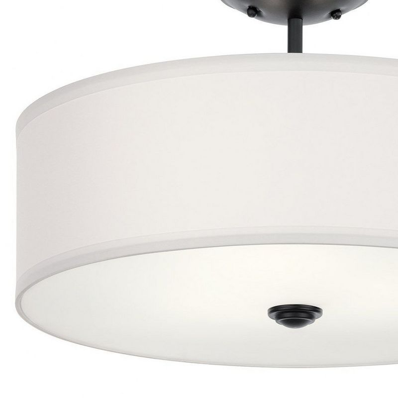 Kichler Lighting Shailene 3 - Light Semi-Flush Mount in  Black