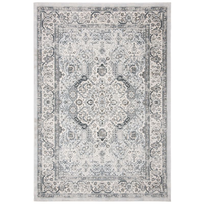 Isabella ISA916 Power Loomed Area Rug - Dark Grey/Cream - 9'x12' - Safavieh