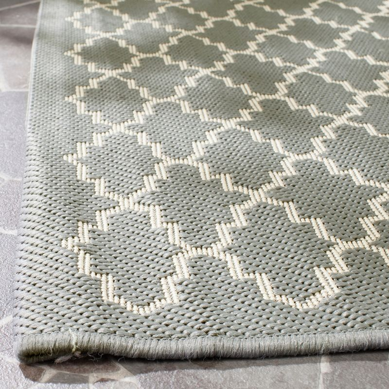 Courtyard CY6919 Power Loomed Indoor and Outdoor Accent Rug - Anthracite/Beige - 2'7"x5' - Safavieh