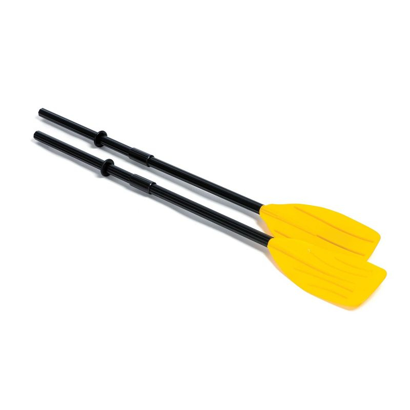 INTEX 59623E 48" Deluxe French Oars: Easy 3 Piece Assembly – Ribbed Blade – Retainer Rings – TUV RL approved – Perfect for Inflatable Boats