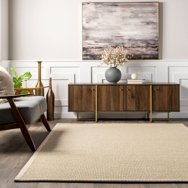 Nuloom Proper Sisal and Wool Area Rug, 9' x 12', Tan