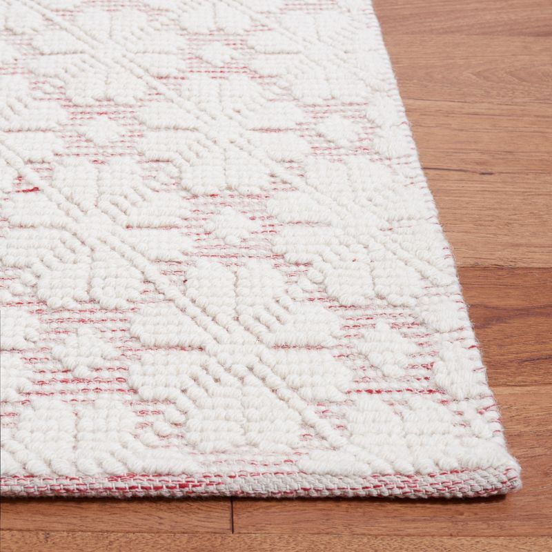 Vermont VRM303 Hand Woven Area Rug - Ivory/Red - 4'x6' - Safavieh.