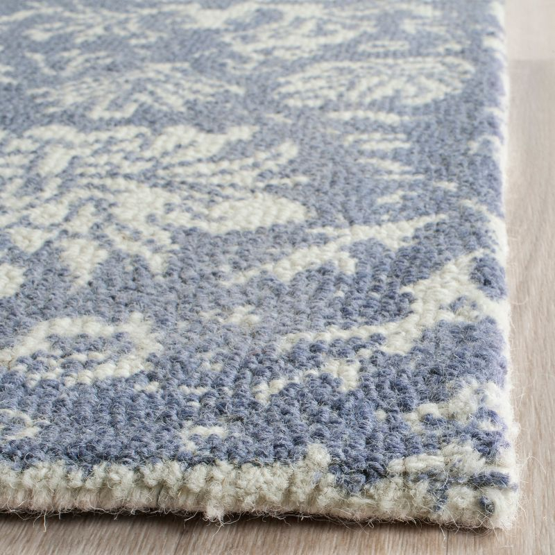 Restoration Vintage RVT104 Hand Tufted Indoor Accent Rug - 2'x3' - Ivory/Blue - Safavieh