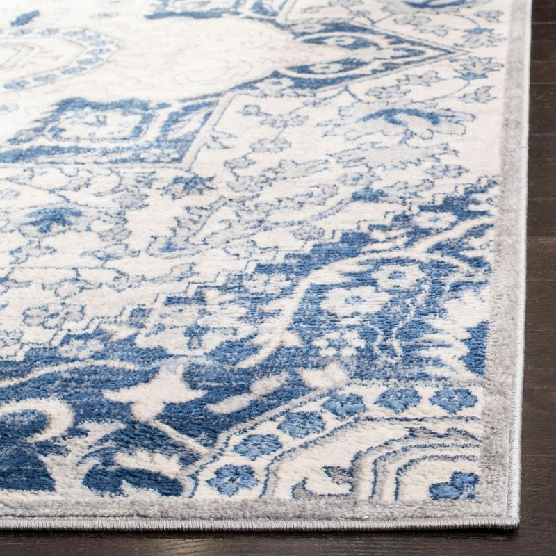 Brentwood BNT816 Power Loomed Indoor Area Rug - Cream/Blue - 9'x12' - Safavieh