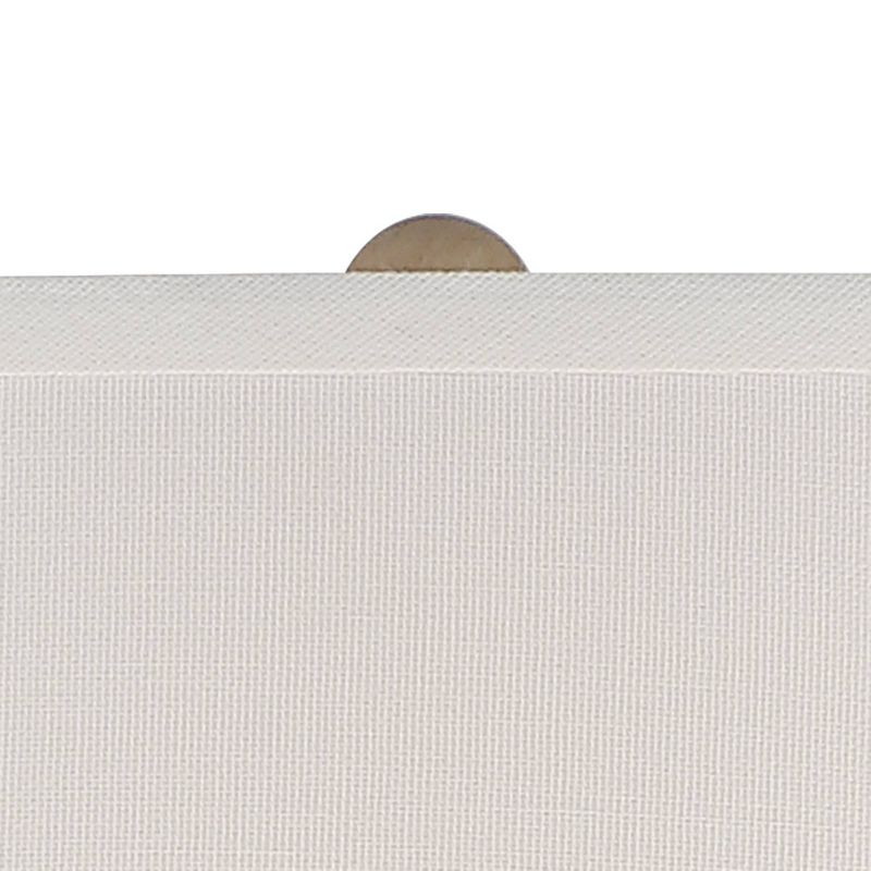 Barnes and Ivy Rustic Farmhouse Table Lamp 27 1/4" Tall Natural Beige Hammered Metal White Linen Fabric Drum Shade for Living Room