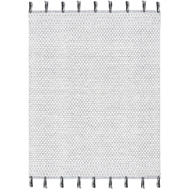 Montauk MTK813 Hand Woven Area Rug - Ivory/Black - 5'x8' - Safavieh.