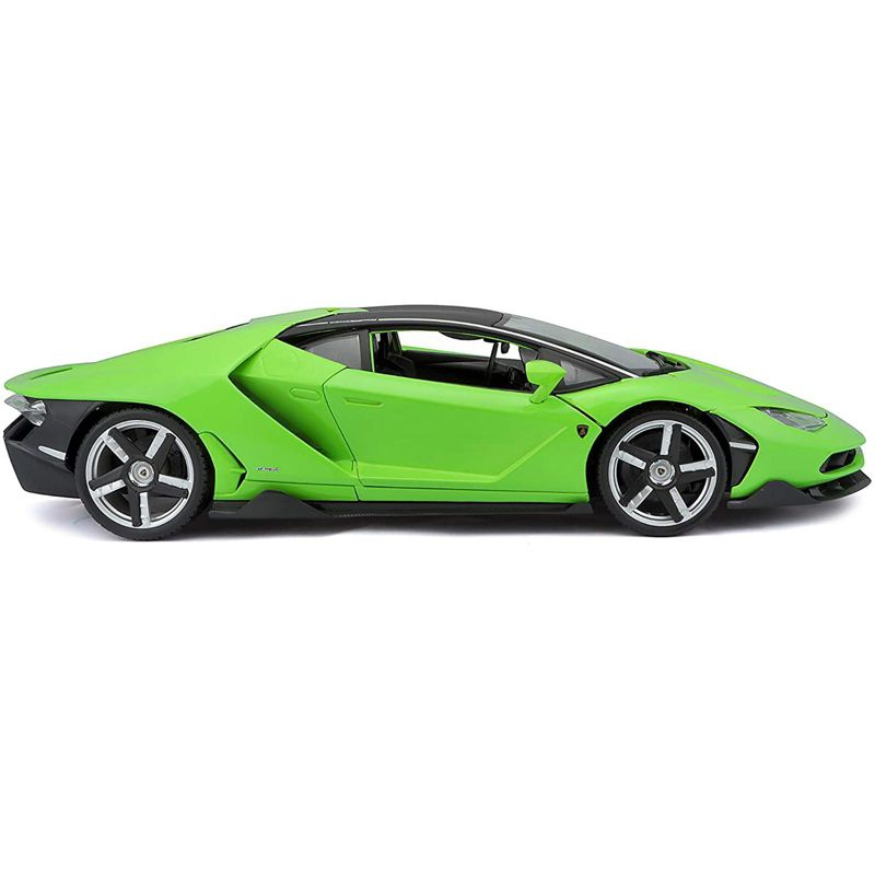 Lamborghini Centenario Lime Green with Matt Black Top 1/18 Diecast Model Car by Maisto