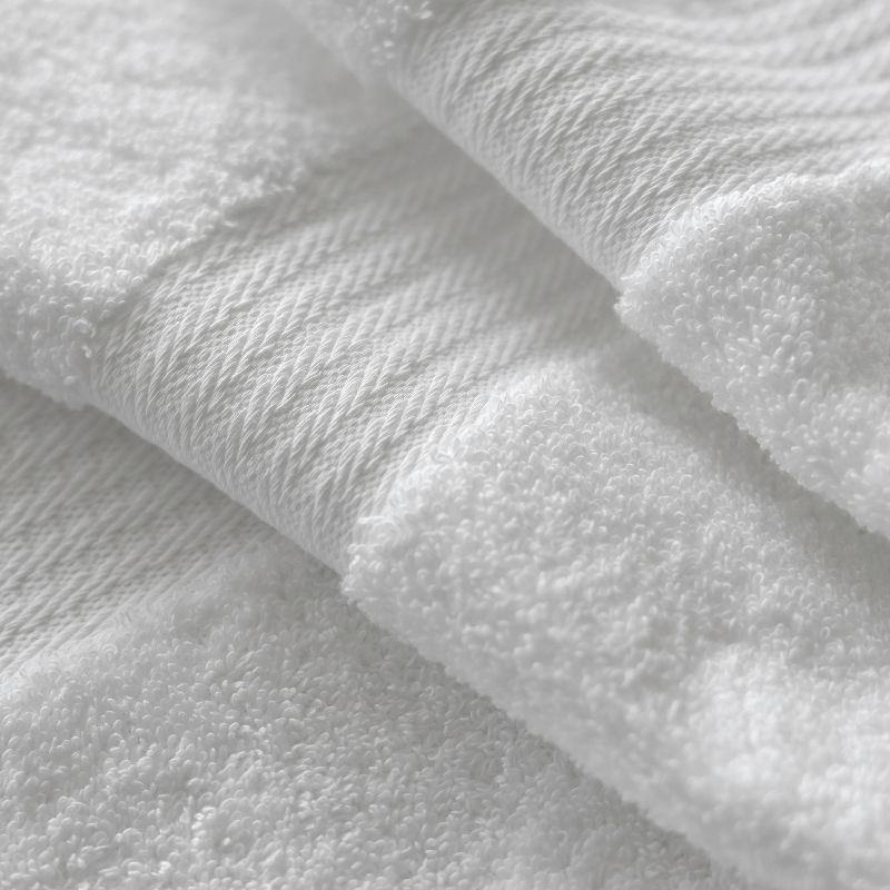 True Classics 8-Piece Washcloth Set, White