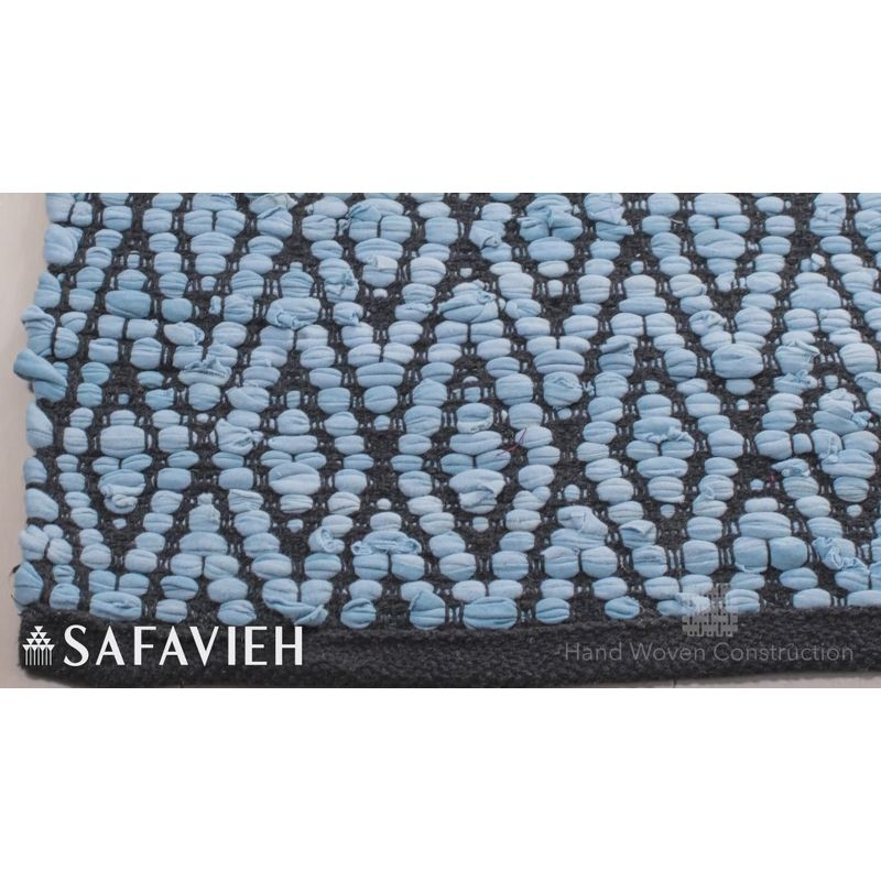 Montauk MTK621 Hand Woven Indoor Area Rug - Grey/Black - 6'x9' - Safavieh