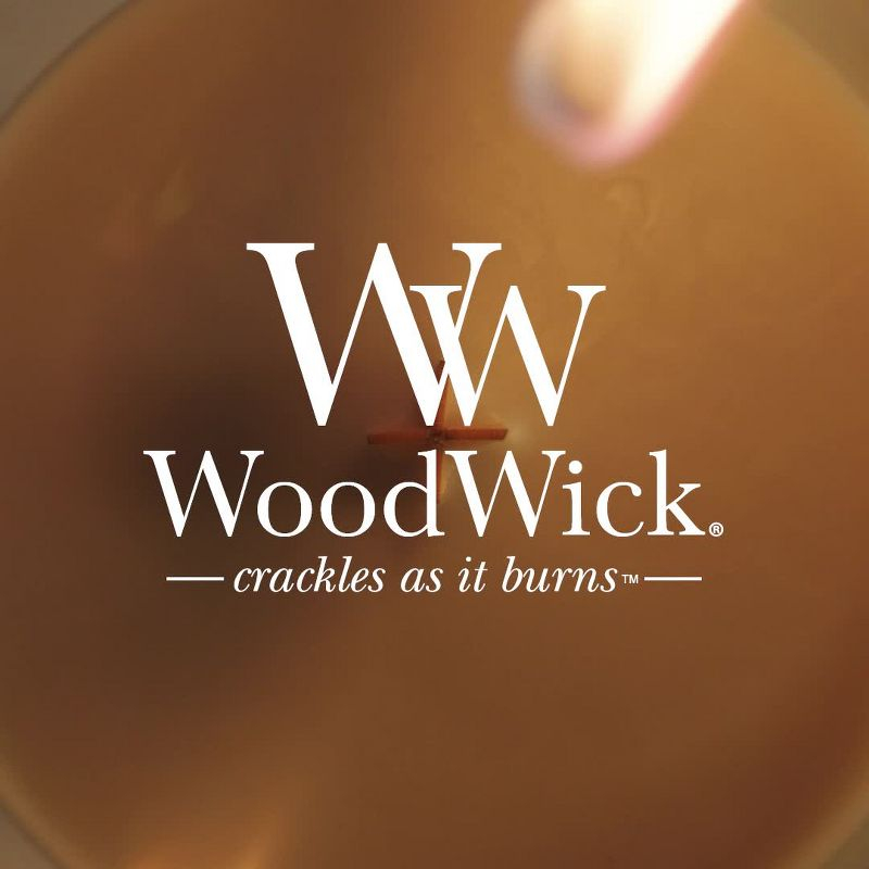 21.5oz Large Hourglass Jar Candle Warm Woods Trilogy - WoodWick