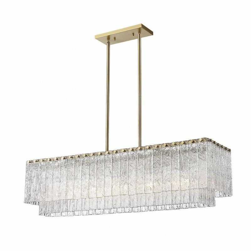 Z-Lite Glacier 5 - Light Island Pendant Light in  Modern Gold