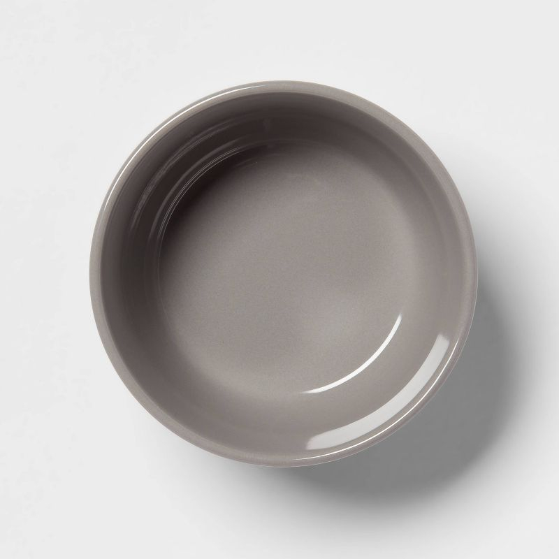 8oz 4pk Stoneware Avesta Mini Bowls Gray - Threshold™: Modern Snack & Ice Cream Bowls, Microwave & Dishwasher Safe