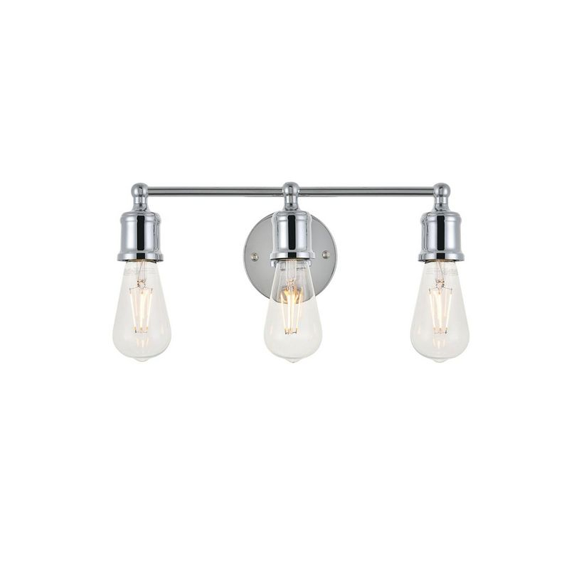Elegant Lighting Serif 3 light chrome Wall Sconce