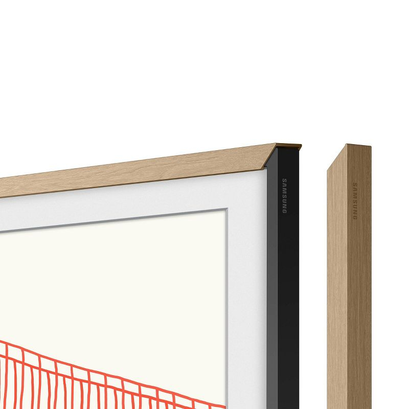 Samsung 85" The Frame Customizable Bezel - Modern Teak