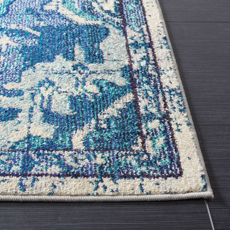Madison MAD484 Power Loomed Indoor Area Rug - Ivory/Blue - 5'3"x7'6" - Safavieh