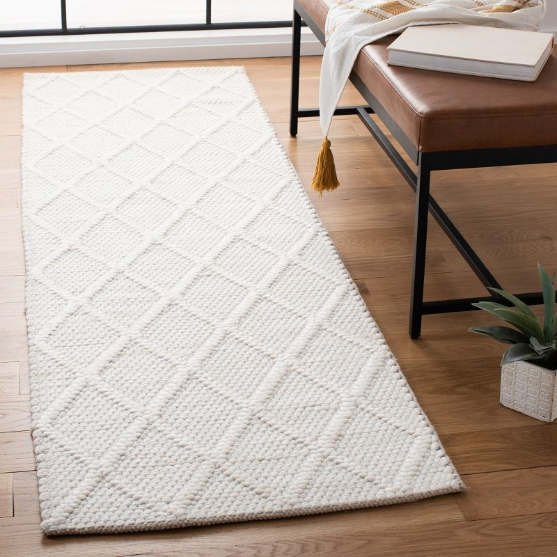 Natura NAT310 Hand Woven Runner Rug - Ivory/Ivory - 2'3"x14' - Safavieh.