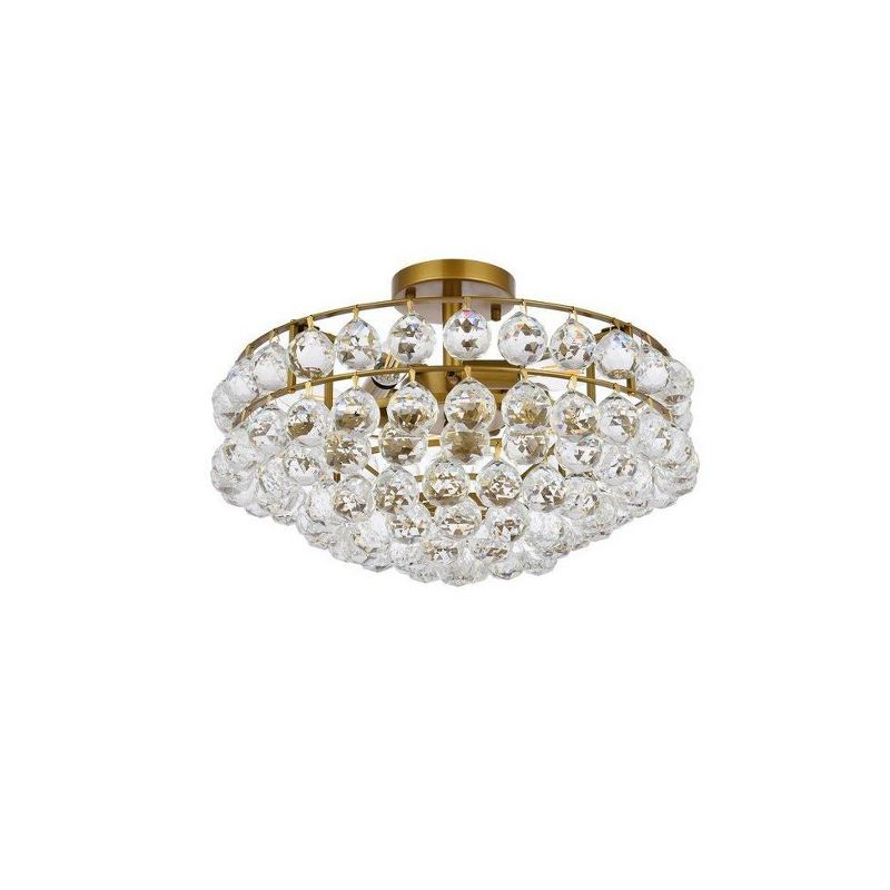 Elegant Lighting Savannah 5 - Light Flush Mount in  Brass
