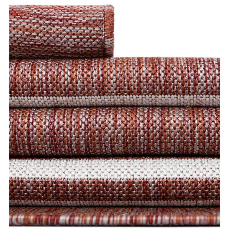 Jill Zarin 2' 0 x 8' 0 Runner Indoor/Outdoor Rust Red Runner Rug