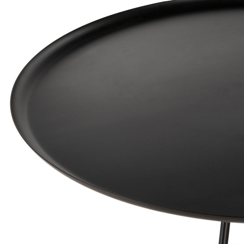 Orson Coffee Table with Metal Gold Cap - Black/Gold - Safavieh