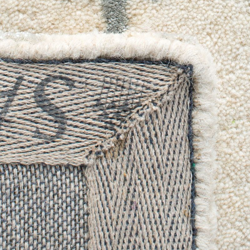 Himalaya HIM903 Handmade Area Rug - 6'x6' - Ivory/Grey - Safavieh