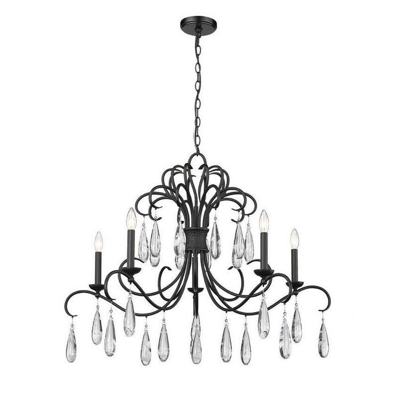 Z-Lite Amara 5 - Light Chandelier in  Matte Black