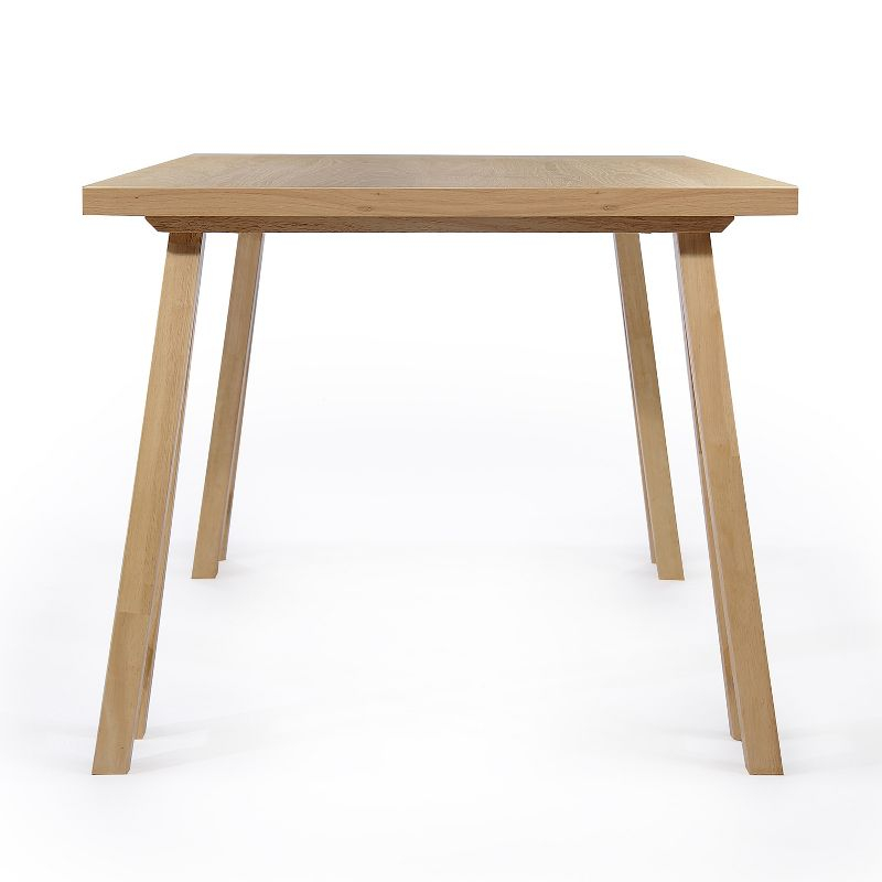 GDFStudio Sabrina Mid-Century Modern Wood Dining Table, Natural Oak