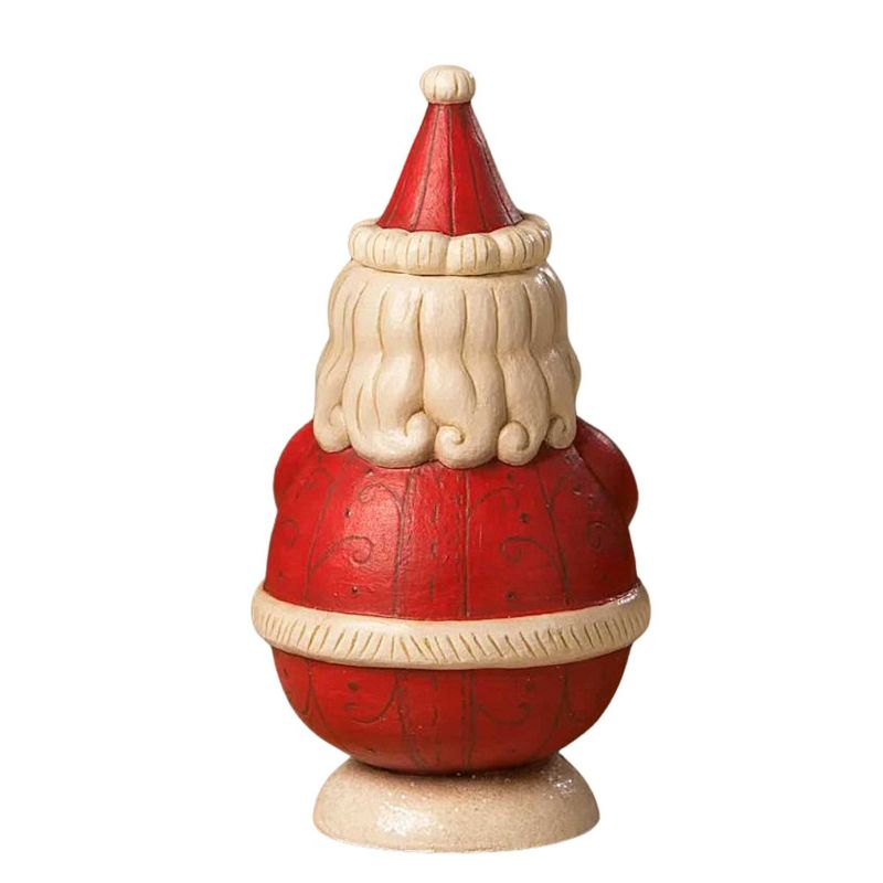 Johanna Parker 7.75 In St. Nick Jolly Jar Snowman Bucket Claus Santa Figurines