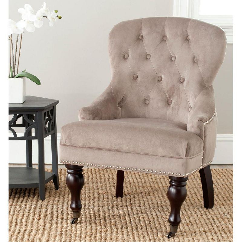 Falcon Arm Chair - MCR4544 - Mushroom - Safavieh